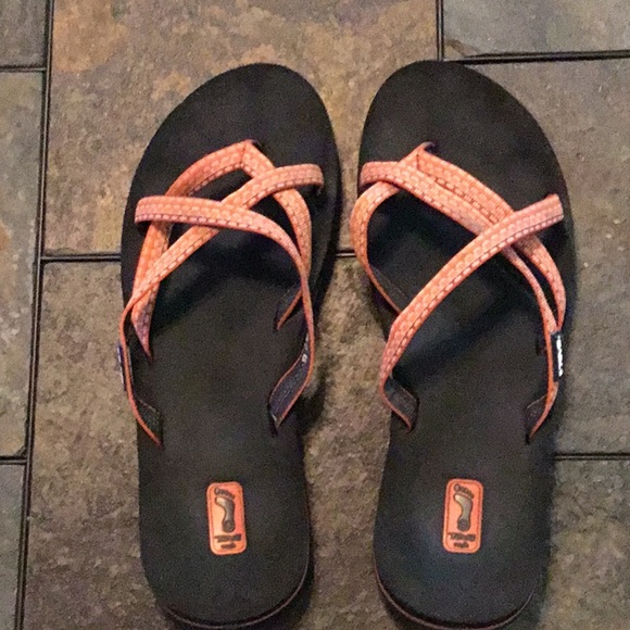 teva sandals orange